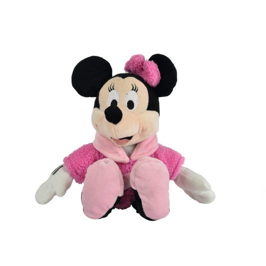  minnie mouse soft toy pink bathrobe 25 cm 